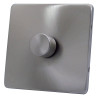 250 Watt 1 Gang 2 Way Dimmer Switch Satin Chrome Screwless