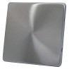 1 Gang Blanking Plate Satin Chrome Screwless