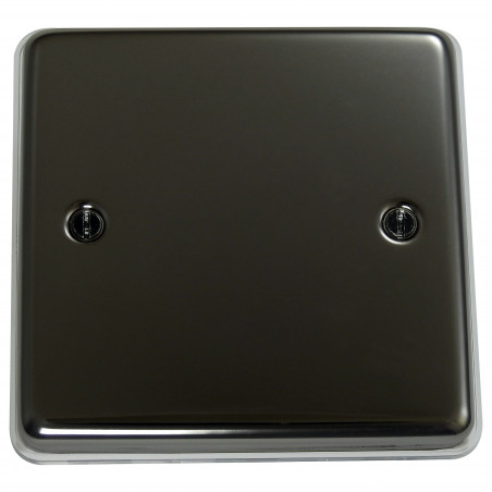 1 Gang Blanking Plate Black Nickel