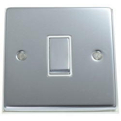 1 Gang 2 Way 10 Amp Light Switch Polished Chrome