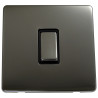 1 Gang 2 Way 10 Amp Screwless Light Switch Black Nickel
