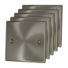1 Gang Blanking Plate Satin Chrome Bundle Pack of 5