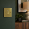 1 Gang 2 Way 10 Amp Light Switch Polished Brass