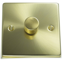 250 Watt 1 Gang 2 Way Dimmer Switch Satin Brass