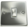 1 Gang 2 Way 10 Amp Light Switch Satin Chrome