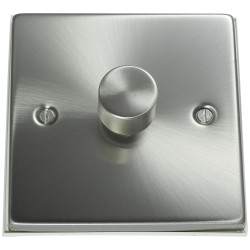 250 Watt 1 Gang 2 Way Dimmer Switch Satin Chrome