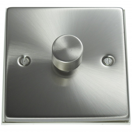 250 Watt 1 Gang 2 Way Dimmer Switch Satin Chrome