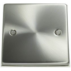 1 Gang Blanking Plate Satin Chrome
