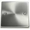 1 Gang Blanking Plate Satin Chrome