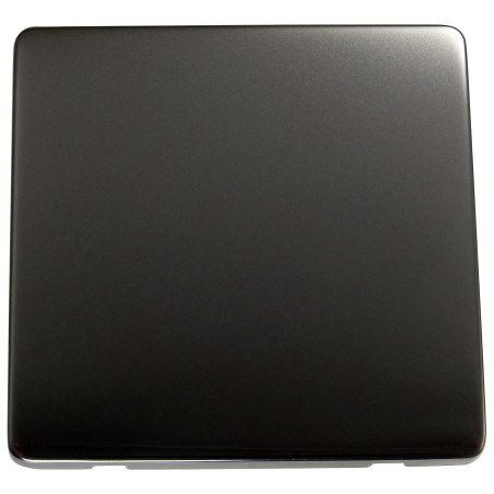 1 Gang Blanking Plate Black Nickel Screwless