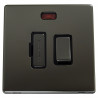 13A Fused Spur Screwless Switch Black Nickel