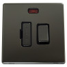 13A Fused Spur Screwless Switch Black Nickel