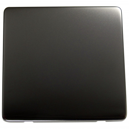 1 Gang Blanking Plate Black Nickel Screwless