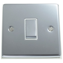 1 Gang 2 Way 10 Amp Light Switch Polished Chrome