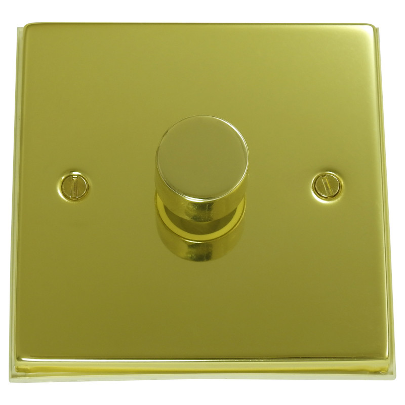250 Watt 1 Gang 2 Way Dimmer Switch Polished Brass