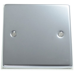 1 Gang Blanking Plate Polished Chrome
