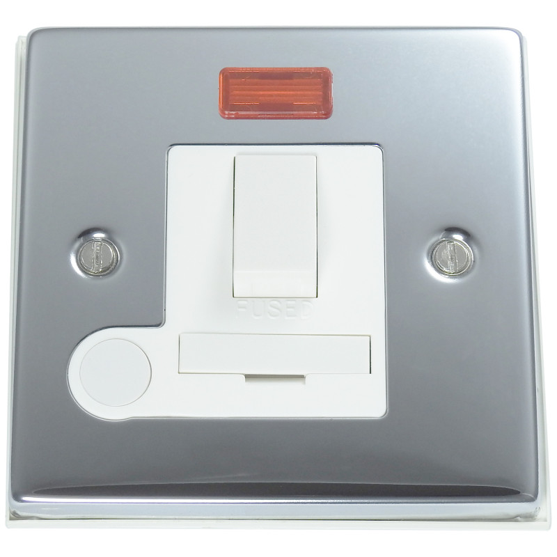 13A Fused Spur Switch Polished Chrome