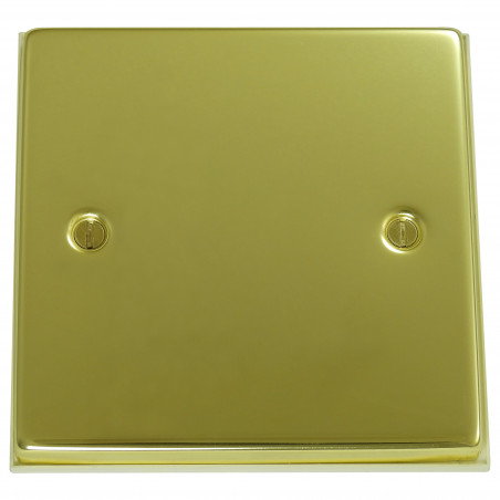1 Gang Blanking Plate Polished Brass