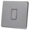 1 Gang 2 Way 10 Amp Light Switch Polished Chrome Screwless