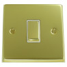 1 Gang 2 Way 10 Amp Light Switch Polished Brass
