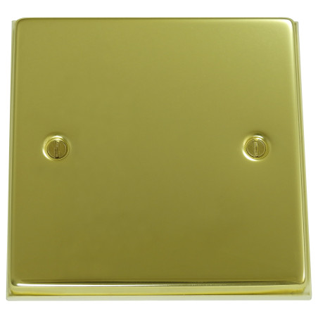 1 Gang Blanking Plate Polished Brass