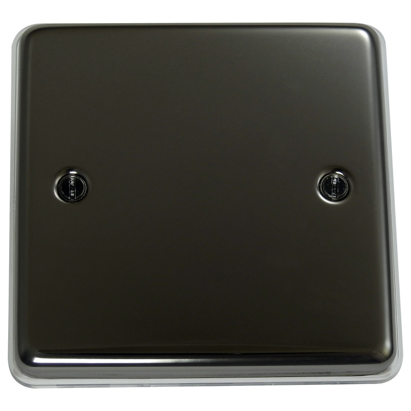 1 Gang Blanking Plate Black Nickel