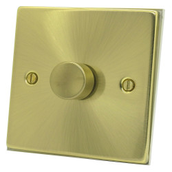 250 Watt 1 Gang 2 Way Dimmer Switch Satin Brass