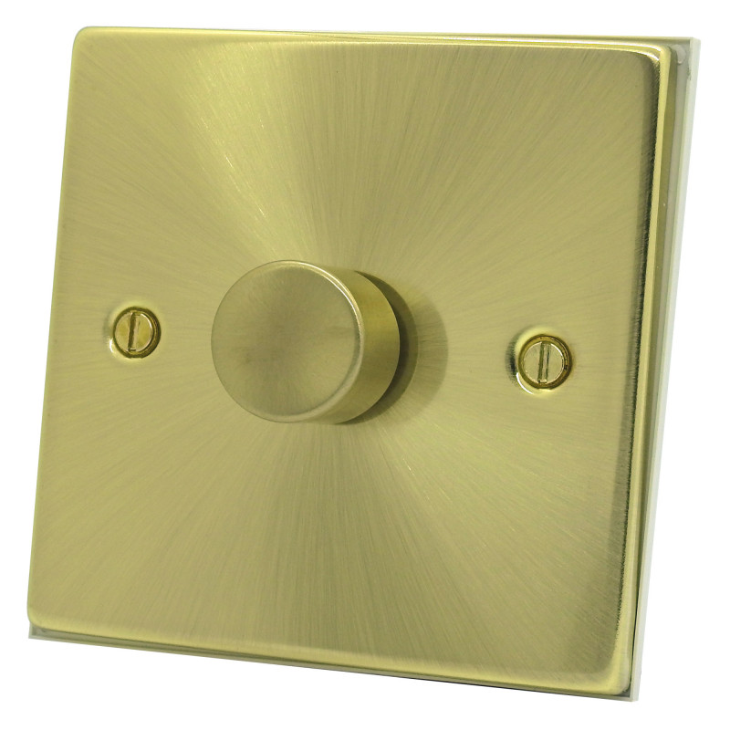 250 Watt 1 Gang 2 Way Dimmer Switch Satin Brass
