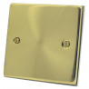 1 Gang Blanking Plate Satin Brass