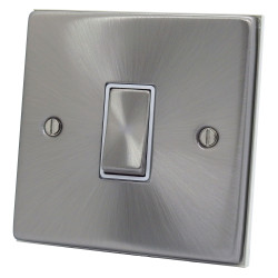 1 Gang 2 Way 10 Amp Light Switch Satin Chrome