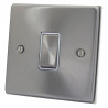 1 Gang 2 Way 10 Amp Light Switch Satin Chrome