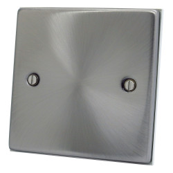 1 Gang Blanking Plate Satin Chrome