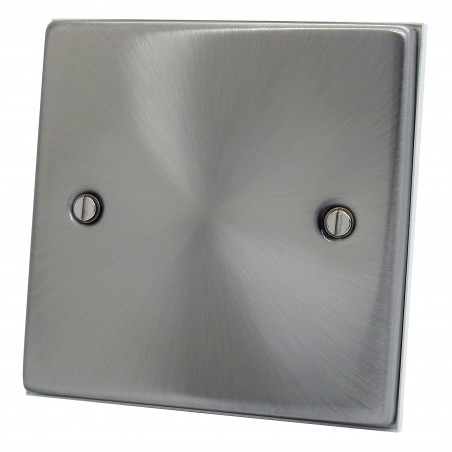 1 Gang Blanking Plate Satin Chrome